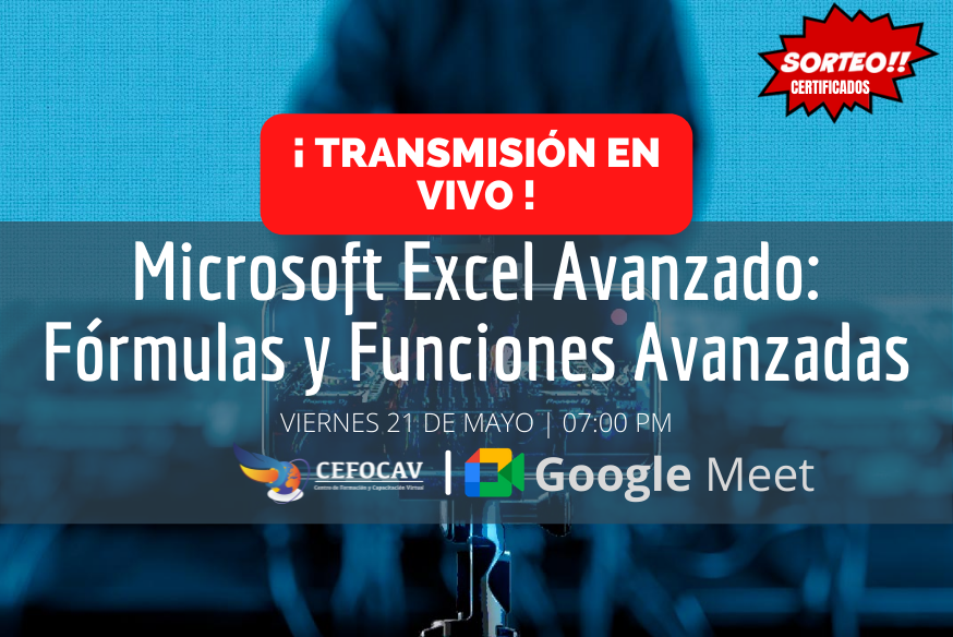 Transmisión en Vivo: Microsoft Excel Avanzado