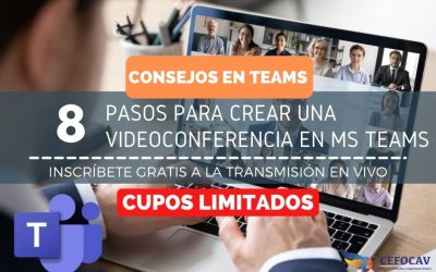 8 PASOS PARA CREAR UNA VIDEOCONFERENCIA EN MICROSOFT TEAMS