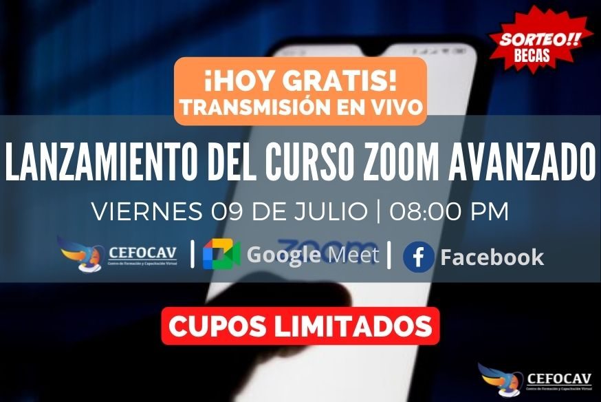 ¡HOY GRATIS! Transmisión en Vivo: Lanzamiento del Curso Zoom Avanzado