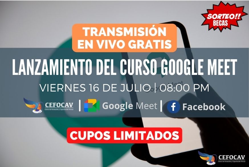 Transmisión en Vivo: Lanzamiento del Curso Google Meet