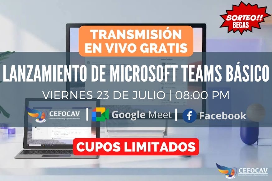 Transmisión en Vivo: Lanzamiento del Curso Microsoft Teams Básico