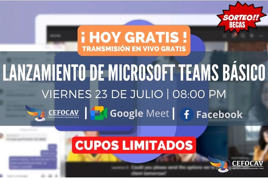 HOY Transmisión en Vivo: Lanzamiento del Curso Microsoft Teams Básico