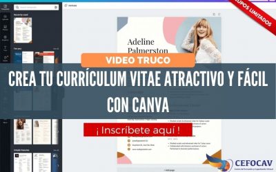 Video Truco: Crea tu Currículum Vitae Atractivo y Fácil con Canva