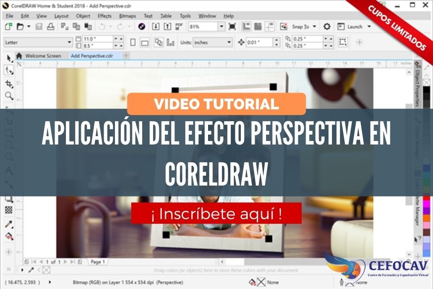 Video Tutorial: El efecto de perspectiva en CorelDRAW