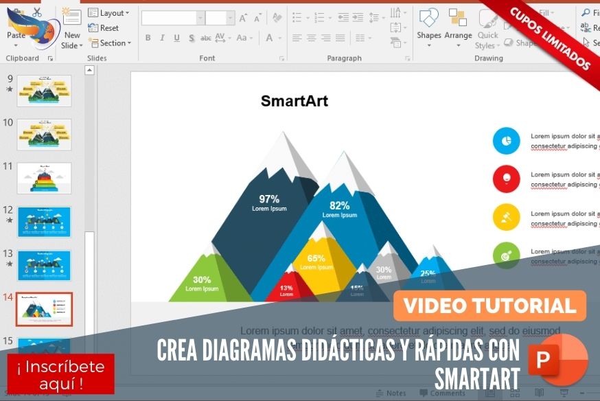 Video Tutorial PowerPoint: Crea diagramas en forma didáctica y rápida con SmartArt