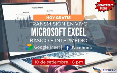 !HOY GRATIS! Transmisión en Vivo: Curso Microsoft Excel Básico e Intermedio