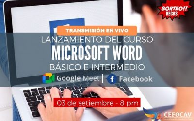 Transmisión en vivo gratis: Lanzamiento del Curso Microsoft Word Básico e Intermedio